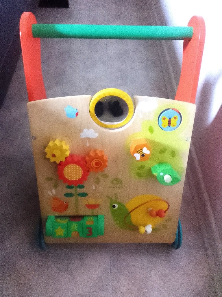 Chariot de Marche trotteur - Tender Leaf Toys (prix neuf 99), Enlèvement, Comme neuf, Jouet à Pousser ou Tirer