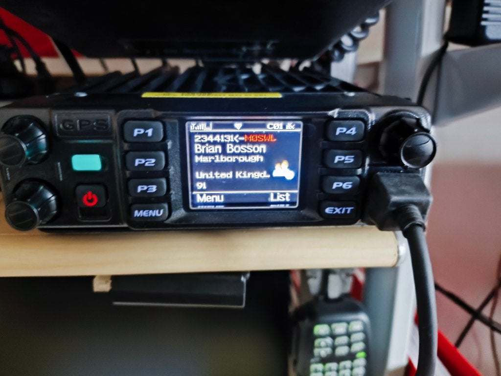 anytone D578UVII met GPS antenne, Télécoms, Enlèvement ou Envoi, Comme neuf, Émetteur et Récepteur