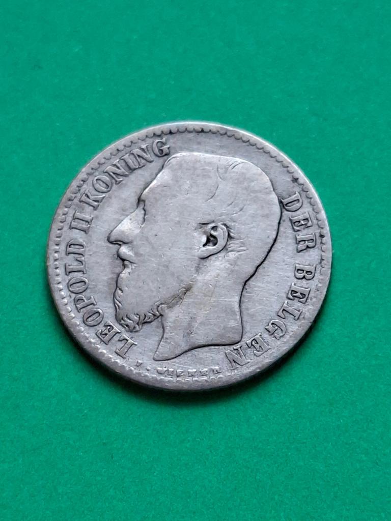1887 Belgique 1 franc en argent flamand, Monnaie en vrac, Argent, Argent, Envoi
