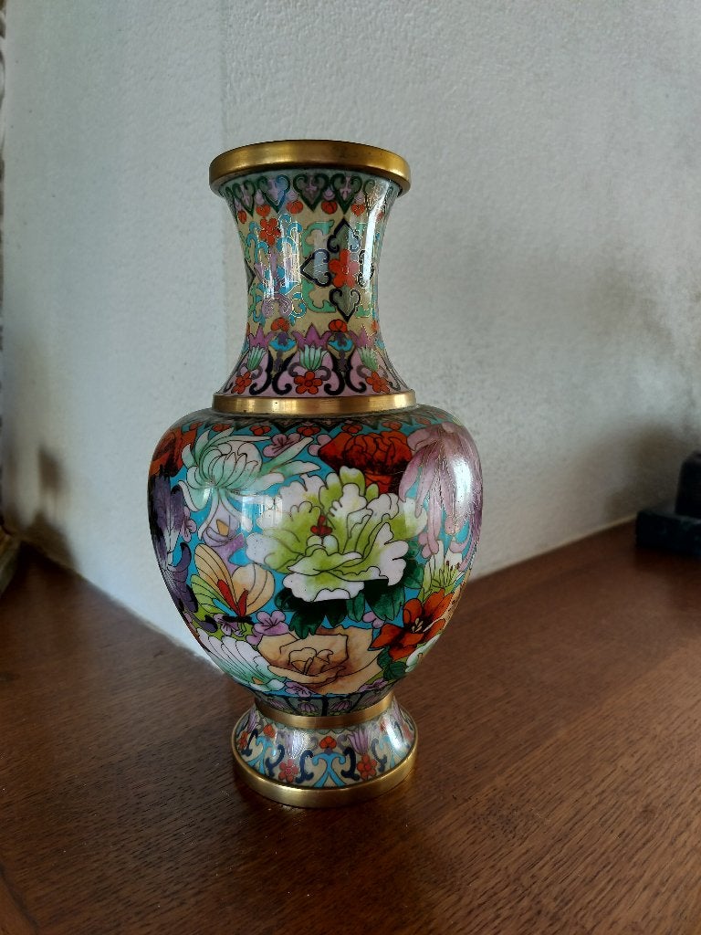 Cloisonné vaas, Antiek en Kunst, Ophalen of Verzenden