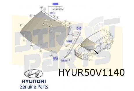 Hyundai Santa Fe (2/21-) voorruit (tinted / acoustisch / cam, Autos : Pièces & Accessoires, Neuf, -, -, Hyundai
