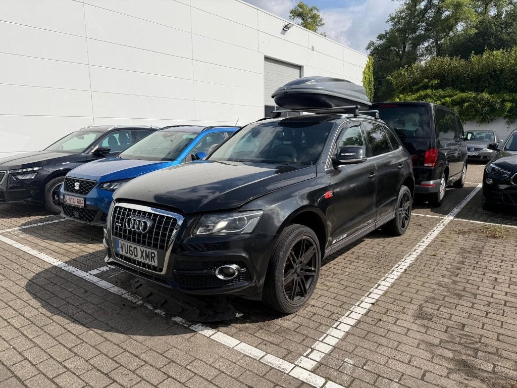 Audi Q5 S Line Quattro 2.0Tdi / skikoffer inbegrepen, 1800 kg, Zwart, 4 cilinders, Q5