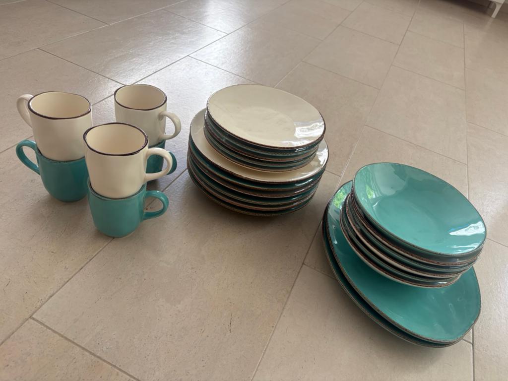 Servies 24-delig Laguna Azzurro van Cosy & Trendy, Ophalen, Bord(en)