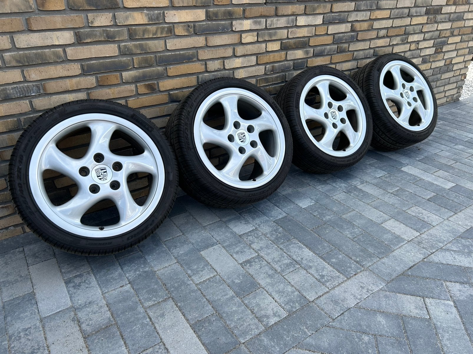 Porsche Turbo Twist 18 inch Hollow Spoke Hohlspeiche velgen, Ophalen, 18 inch, Banden en Velgen, Personenwagen