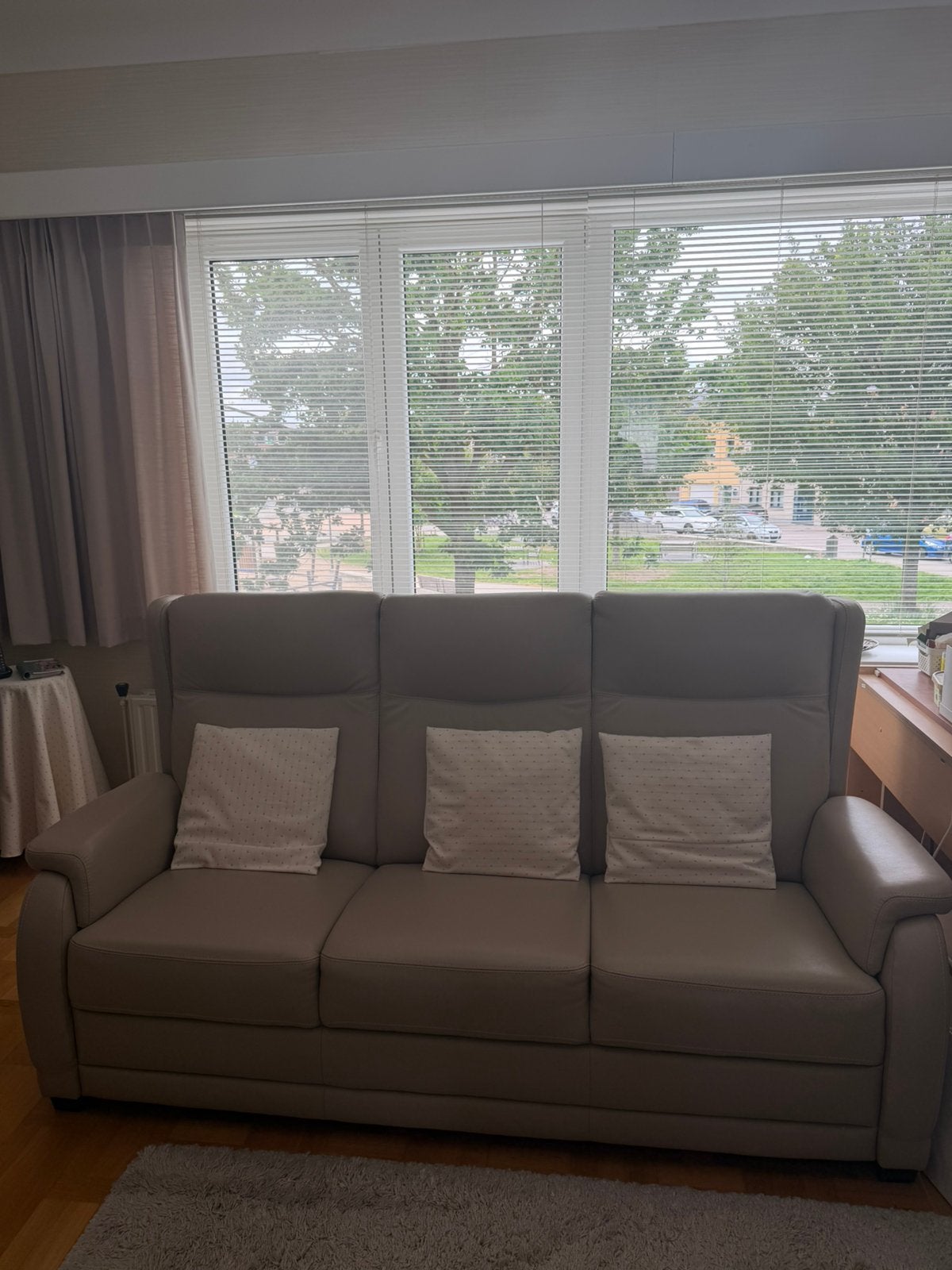 Lederen 3zit zetel + 2 lounge chairs elektrisch, Ophalen, Zo goed als nieuw