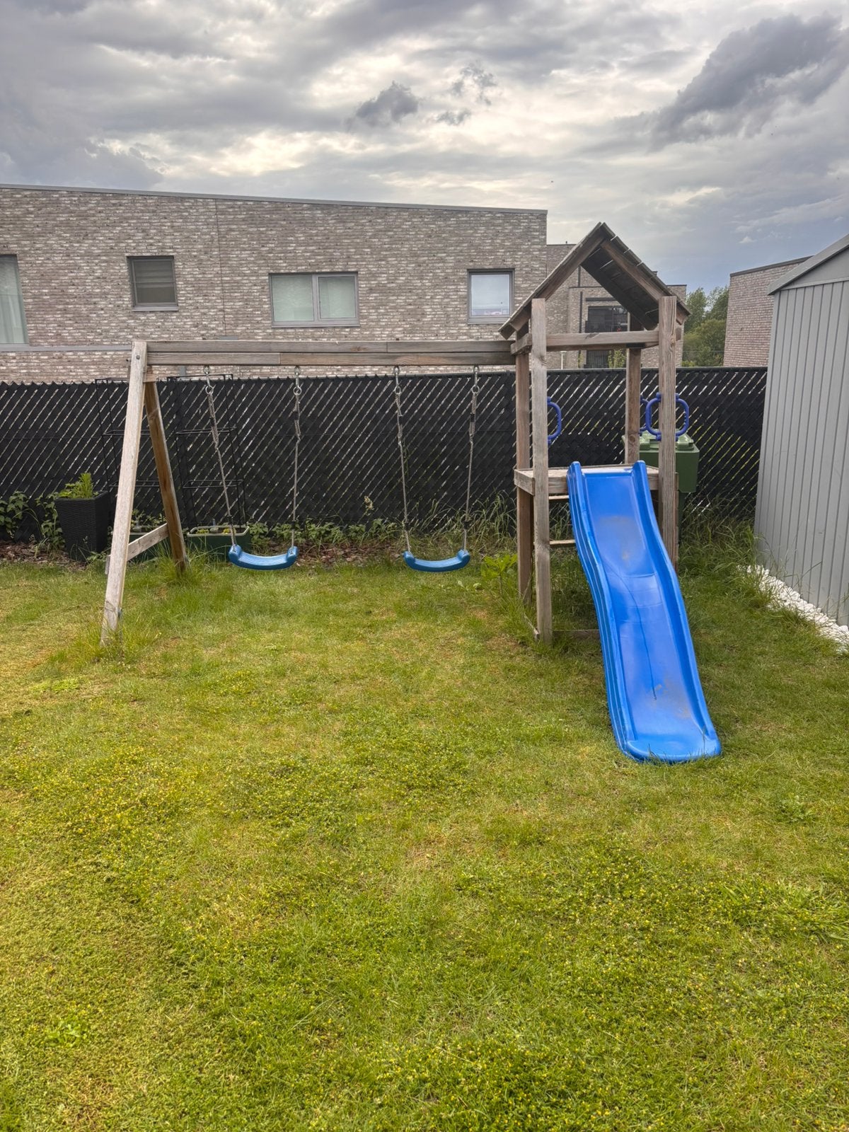 Balançoire avec toboggan, Enfants & Bébés, Enlèvement, Utilisé, Toboggan