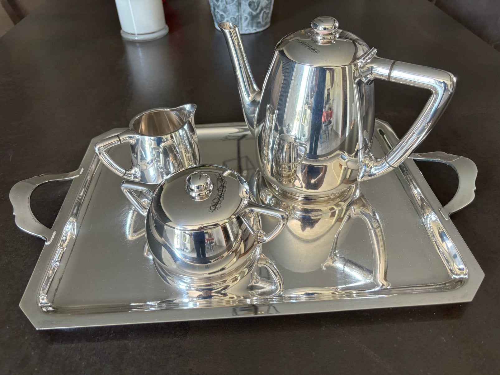 Service en argent wiskemann art déco, Huis en Inrichting, Ophalen of Verzenden, Zo goed als nieuw