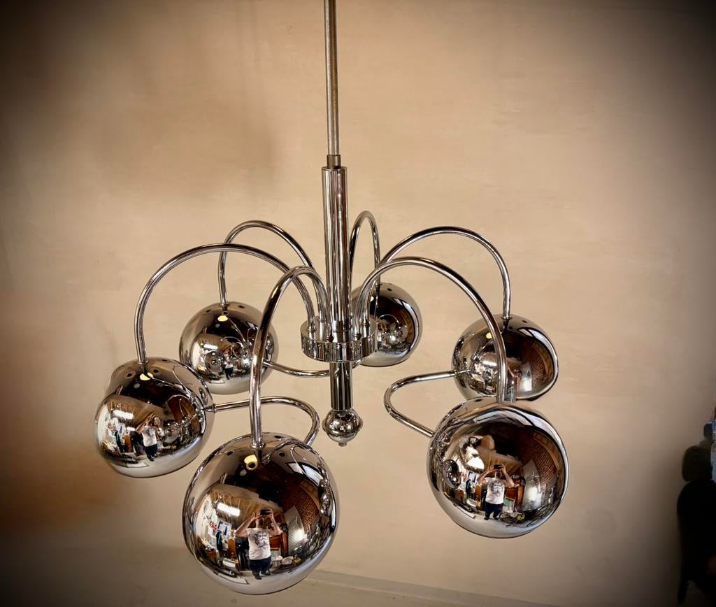 Lampe Super Reggiani Eyeball, 75 cm ou plus, Comme neuf, Enlèvement, Mid Century, Space Age,