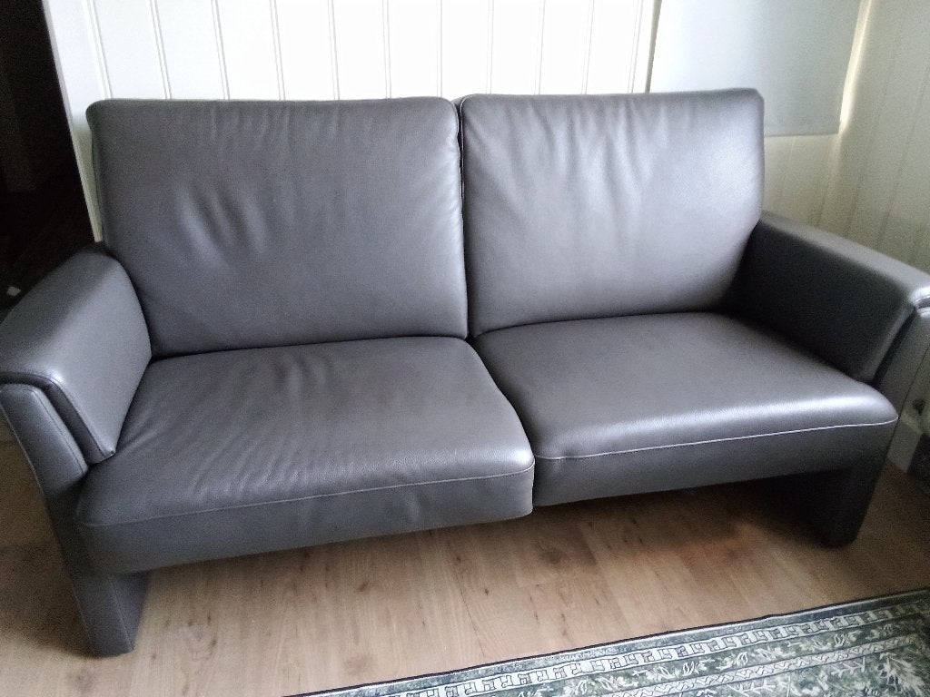 Taurus lederen 2,5 zit bank, Huis en Inrichting, Ophalen, Zo goed als nieuw, Leer