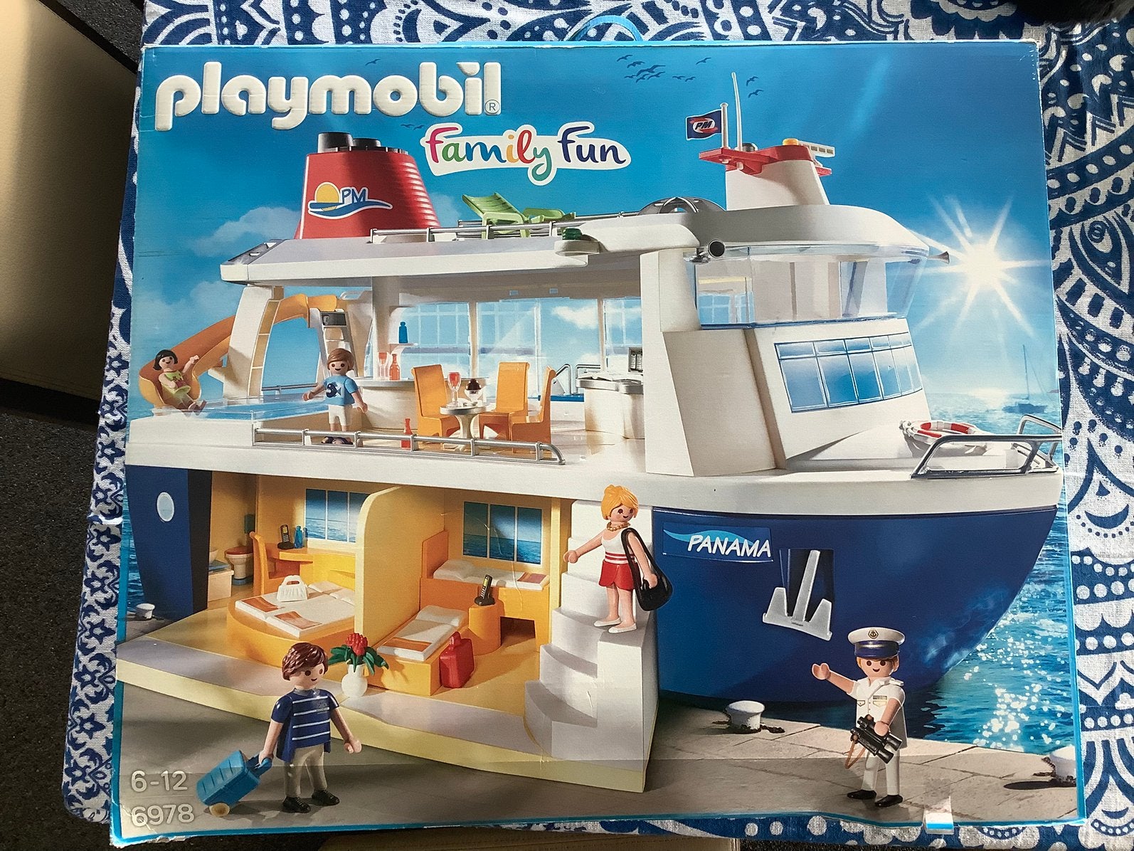 Playmobil 6978 Cruiseschip Panama, Ophalen, Gebruikt, Complete set, Boot/Schip