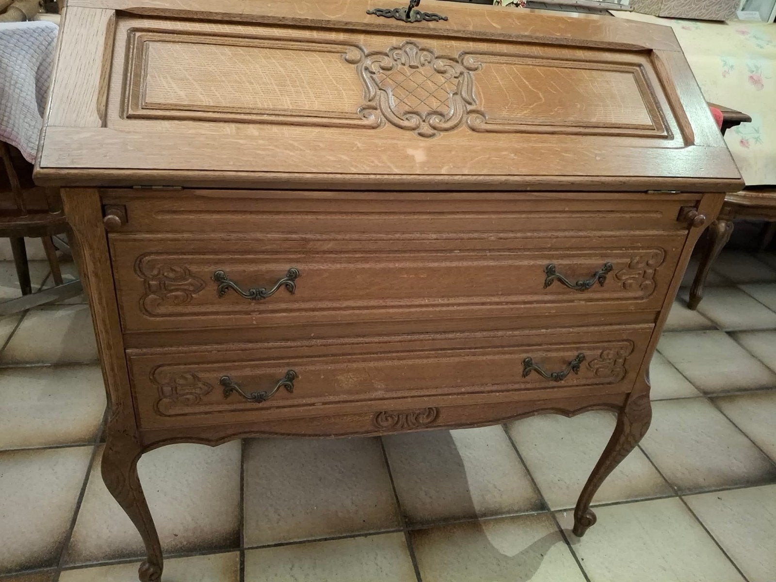 secrétaire bureau vintage, Antiquités & Art, Enlèvement