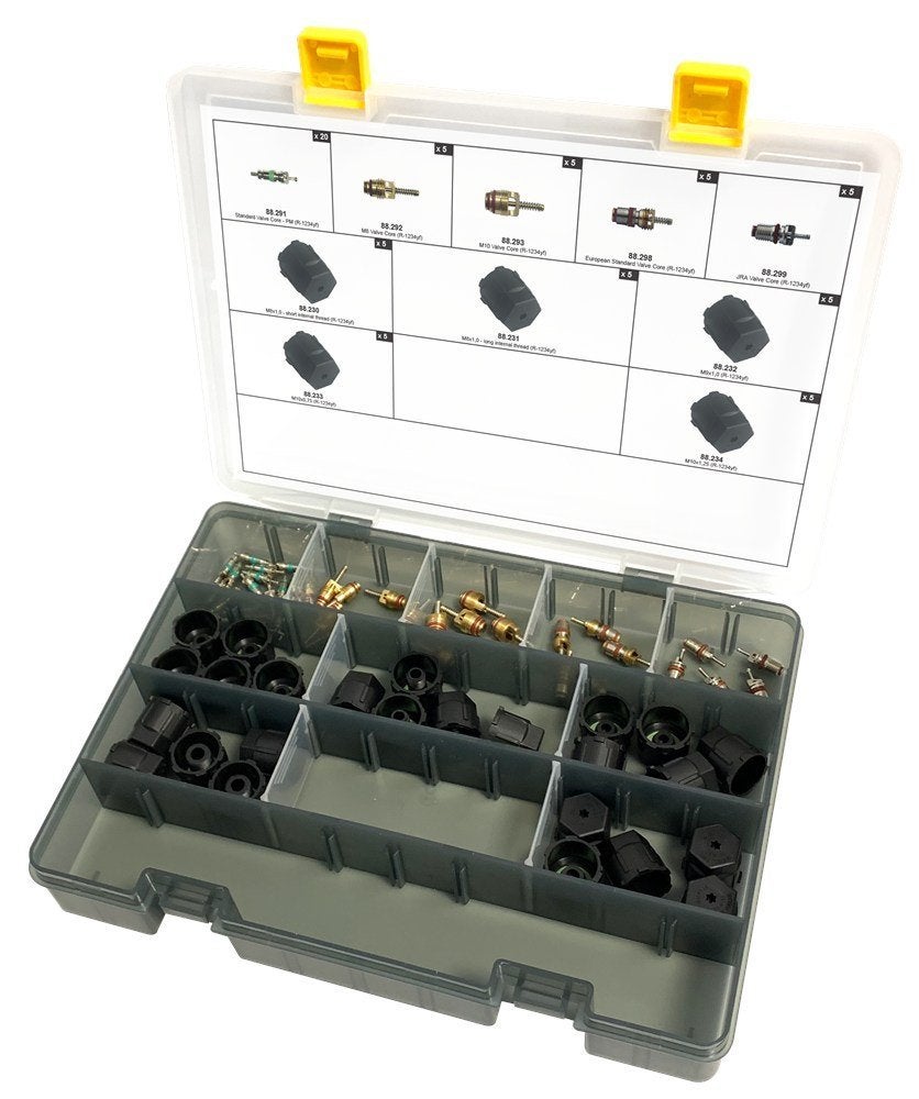 Airco ventielassortiment R1234yf 65-delig – 88.322, Enlèvement, Neuf