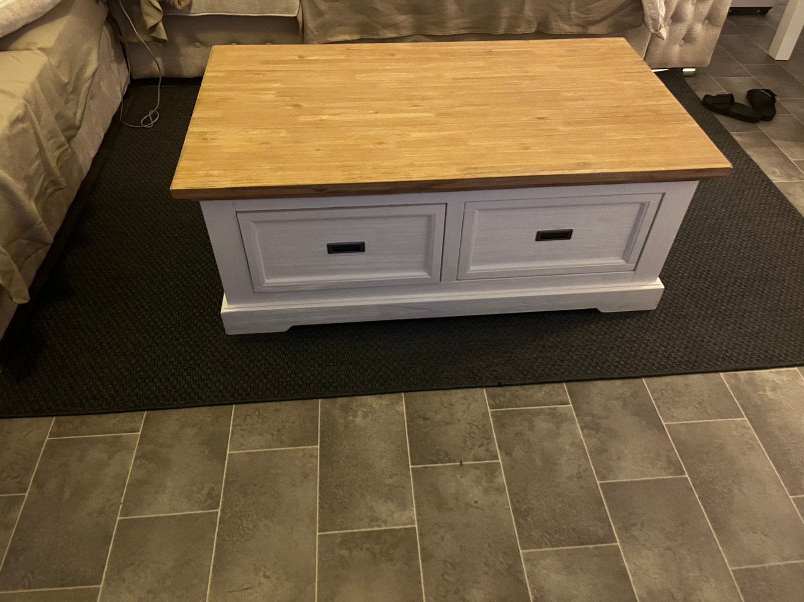 Mooie houten salontafel-stevige kwaliteit, Huis en Inrichting, Complete inboedels, Ophalen