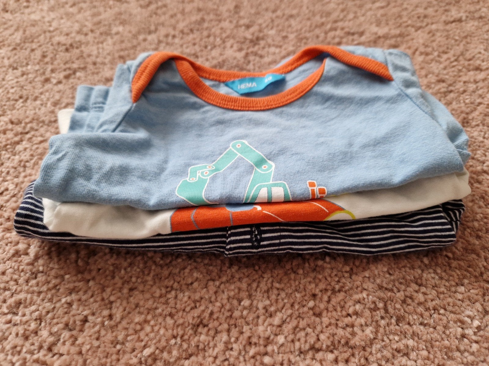 Pakketje 3 korte t-shirts maat 50/56, Ophalen of Verzenden, Zo goed als nieuw, Maat 50