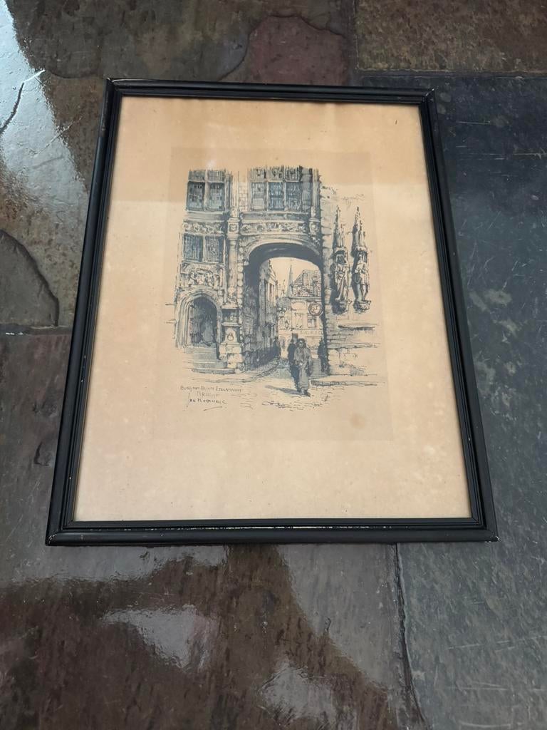 Litho van Jan Korthals, Ophalen of Verzenden