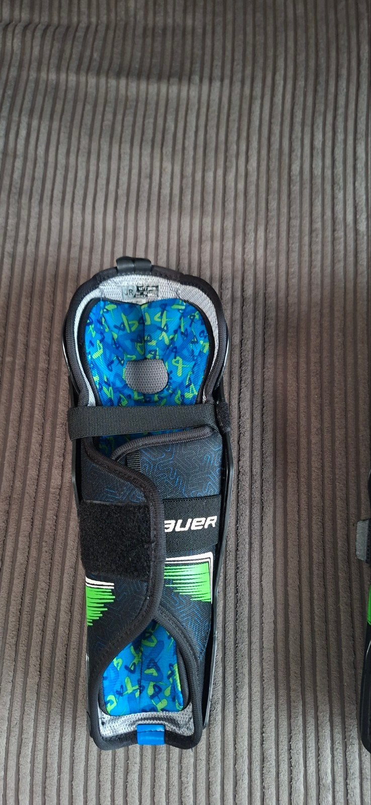 knie/ beenbescherming bauer junior 12" (ijshockey), Sports & Fitness, Enlèvement ou Envoi, Comme neuf, Protection