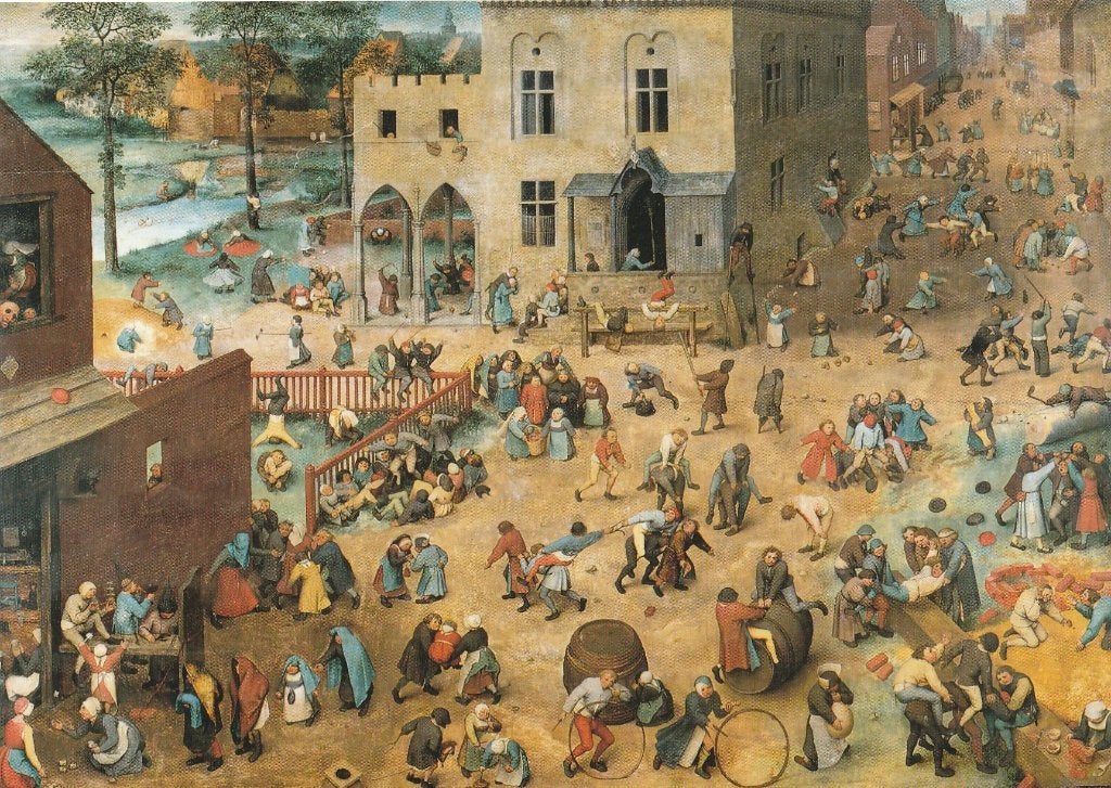 PIETER  BRUEGEL  DE  OUDE -  Kinderspelen in 1560, Verzenden, Ongelopen, Overige thema's