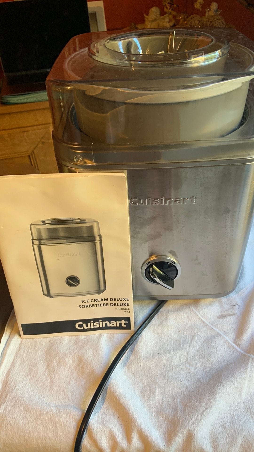 Sorbetière Cuisinart, Electroménager, Enlèvement, Utilisé, Élément de refroidissement
