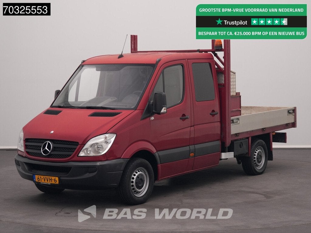 Mercedes Sprinter 311 CDI Dubbel Cabine Open Laadbak Trekhaa, Autos, Achat, Entreprise, Boîte manuelle, 2800 kg