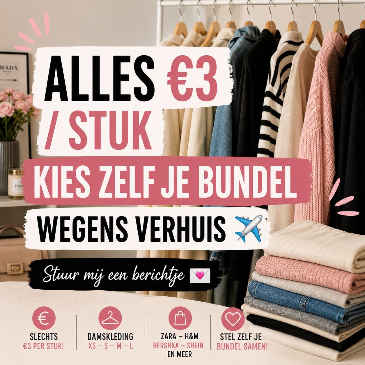 Vêtements pour femmes à 3€ l'unité - créez votre propre lot, Enlèvement ou Envoi, Comme neuf