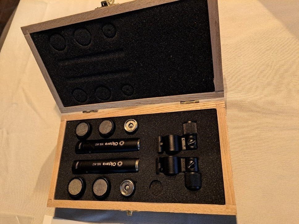 Oktava MK 012 microfoon stereo set, Muziek en Instrumenten, Ophalen of Verzenden, Zo goed als nieuw, Studiomicrofoon