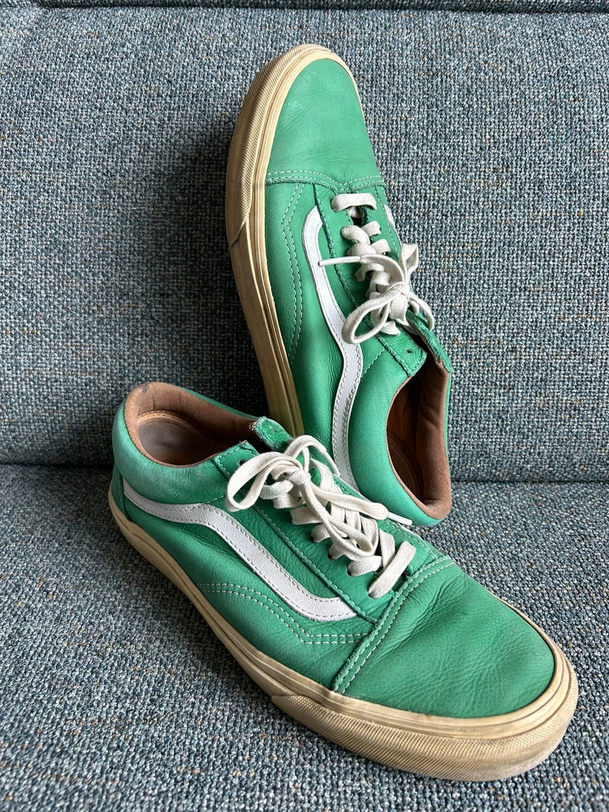 Sneakers Vans, cuir vert, taille 43, Vêtements | Hommes, Enlèvement ou Envoi, Autres couleurs, Comme neuf, Baskets