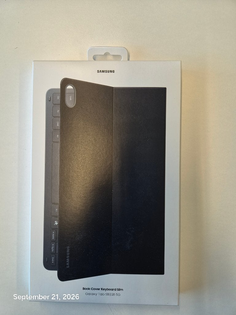 Galaxy Tab S11 Book Cover Keyboard Slim AZERTY, Neuf, 11 pouces, Protecteur d'écran, Enlèvement