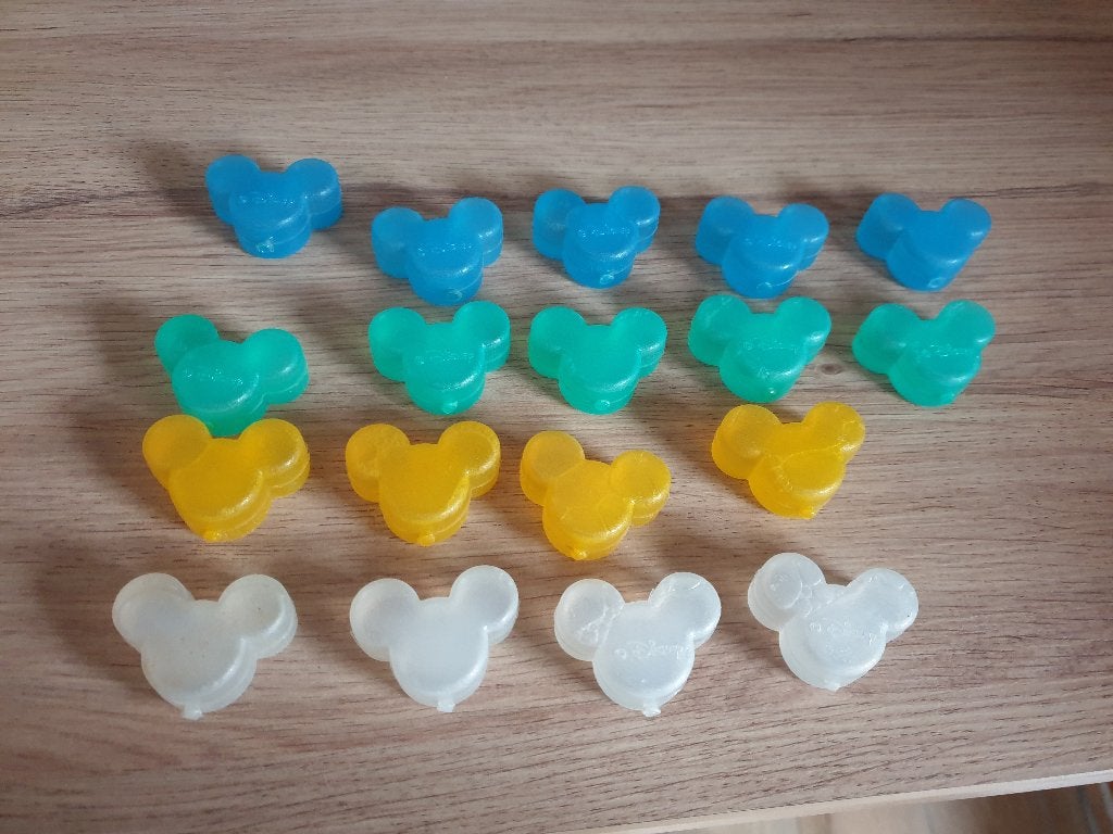 18 Glaçons Réutilisables Mickey, Enlèvement, Plastique