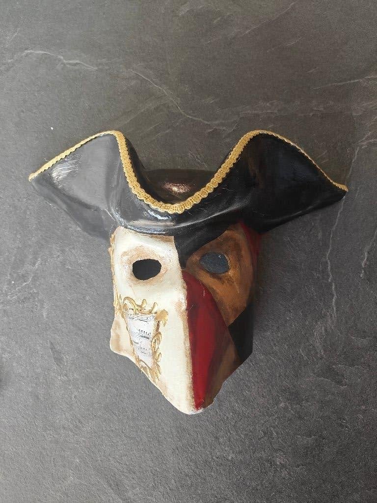 Venetiaans Bauta carnavalsmasker – handgemaakt in Venetië, Antiek en Kunst, Verzenden