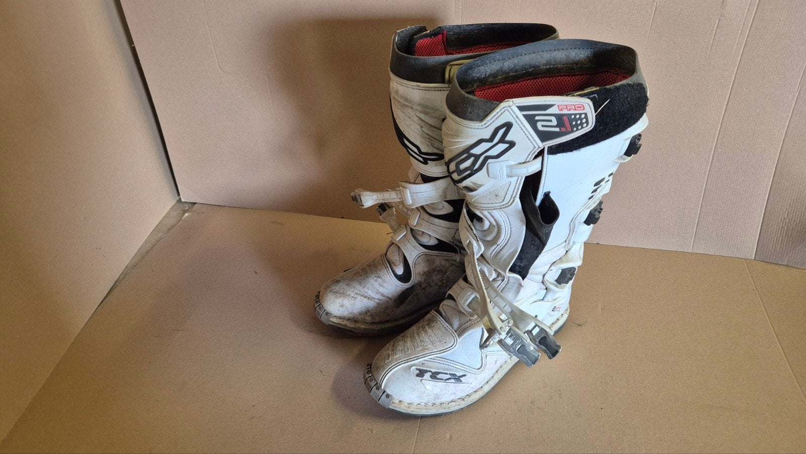 tcx pro 2.1 cross botten wit, Ophalen
