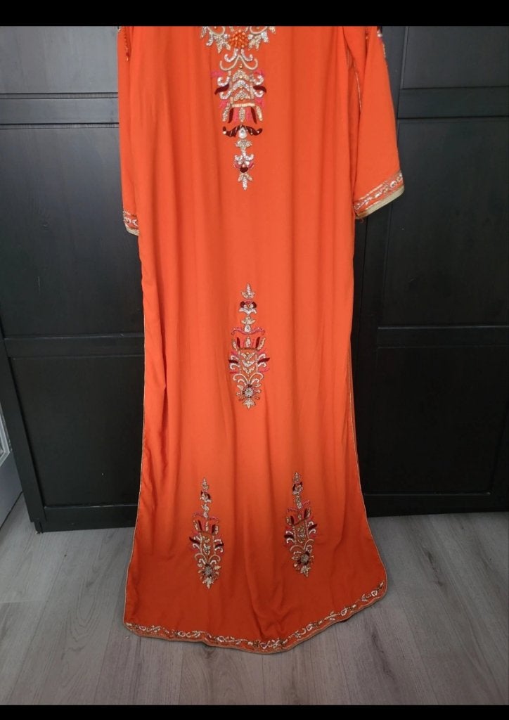 Magnifique takchita, Vêtements | Femmes, Habits de circonstance, Porté, Autres types, Taille 42/44 (L), Orange, Enlèvement