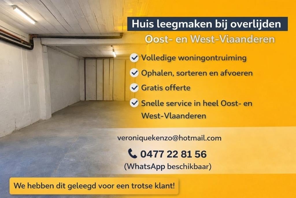 Offerte inboedels/huizen legen, Diversen, Rommelmarktspullen, Ophalen