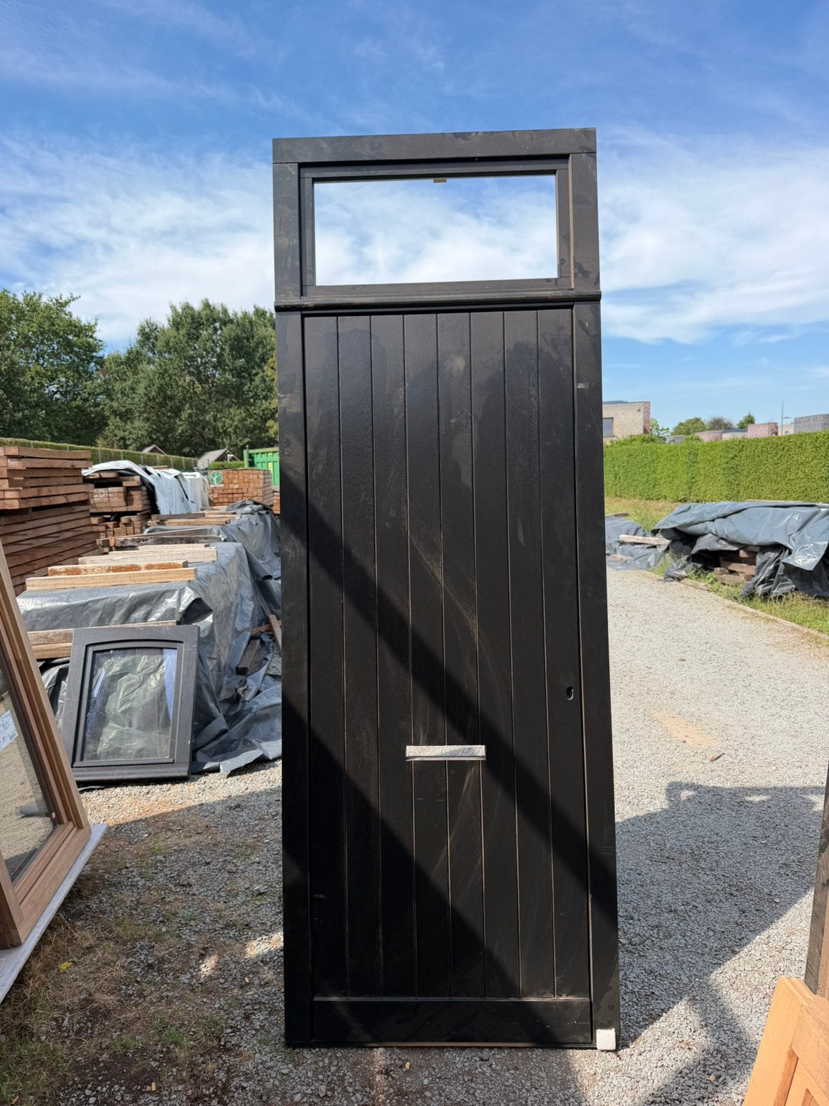 Nieuwe houten voordeur, Doe-het-zelf en Bouw, Ophalen, Zo goed als nieuw