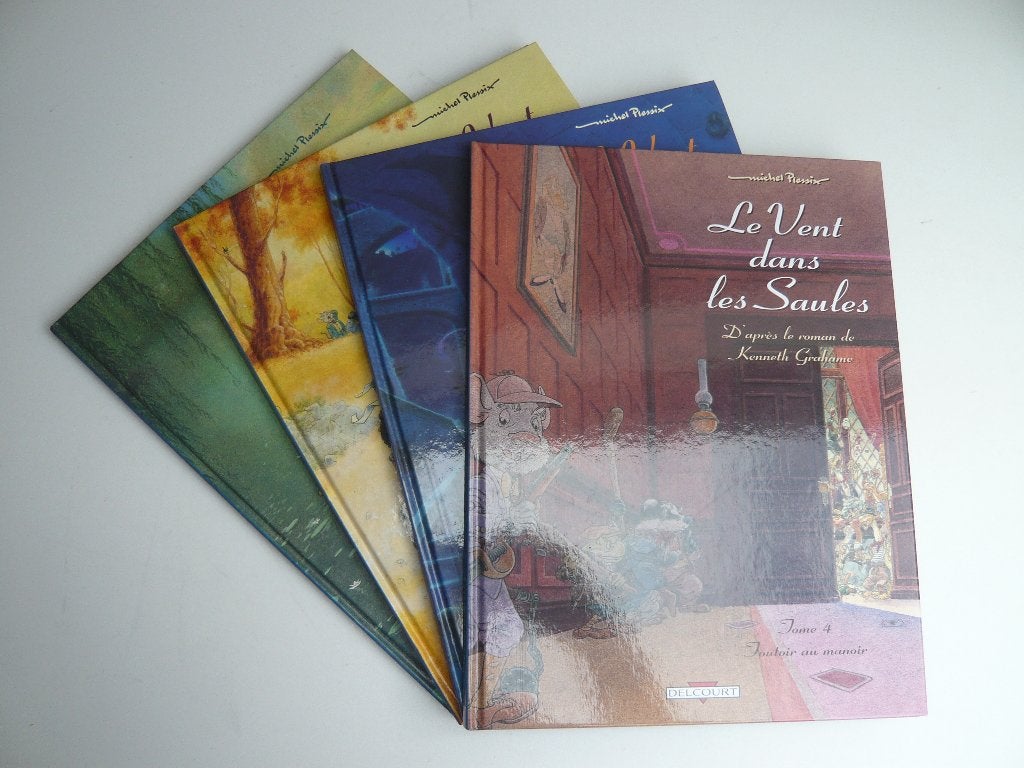 Bd LE VENT DANS LES SAULES tomes 1 à 4 (EO ttbe) de PLESSIX, Gelezen, Complete serie of reeks, Ophalen of Verzenden, "PLESSIX"