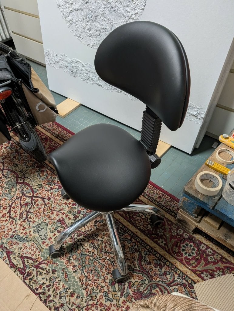 fauteuil ergonomique avec dossier Ostende, Comme neuf, Enlèvement, Chaise de bureau, Ergonomique