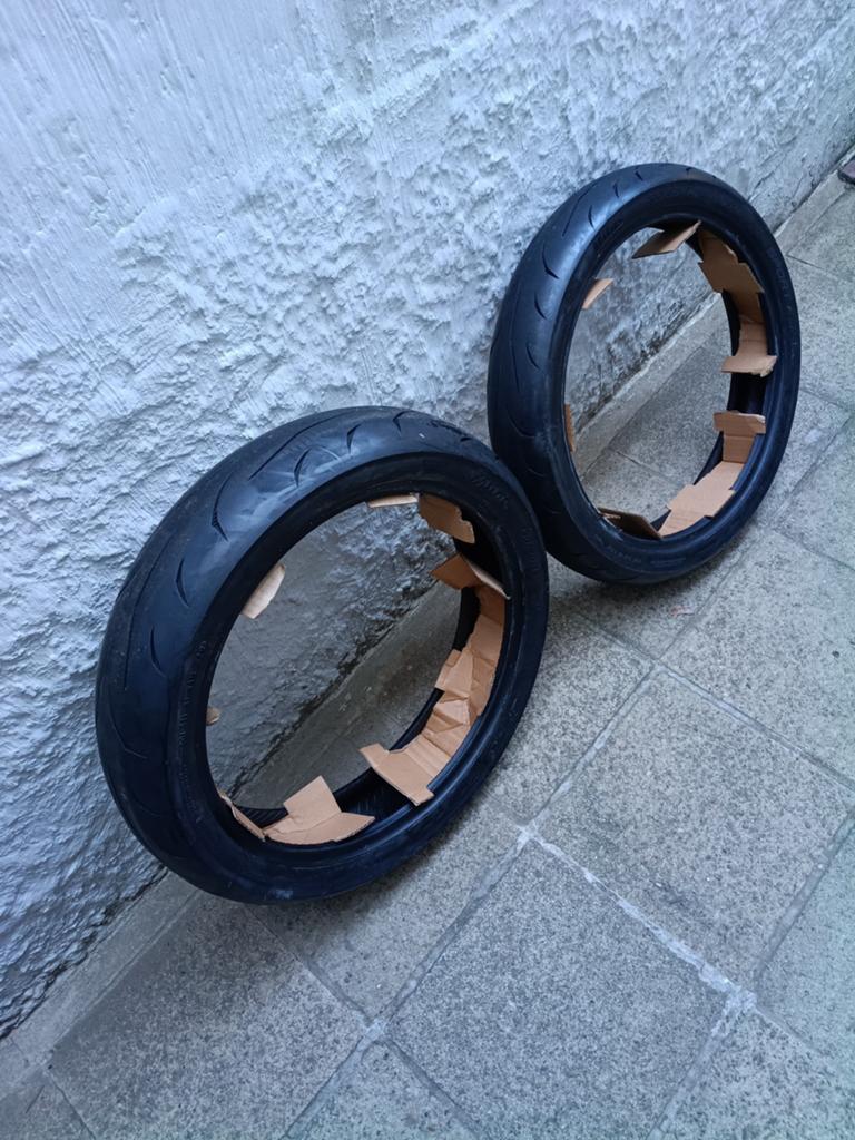 Pneu moto, Ophalen