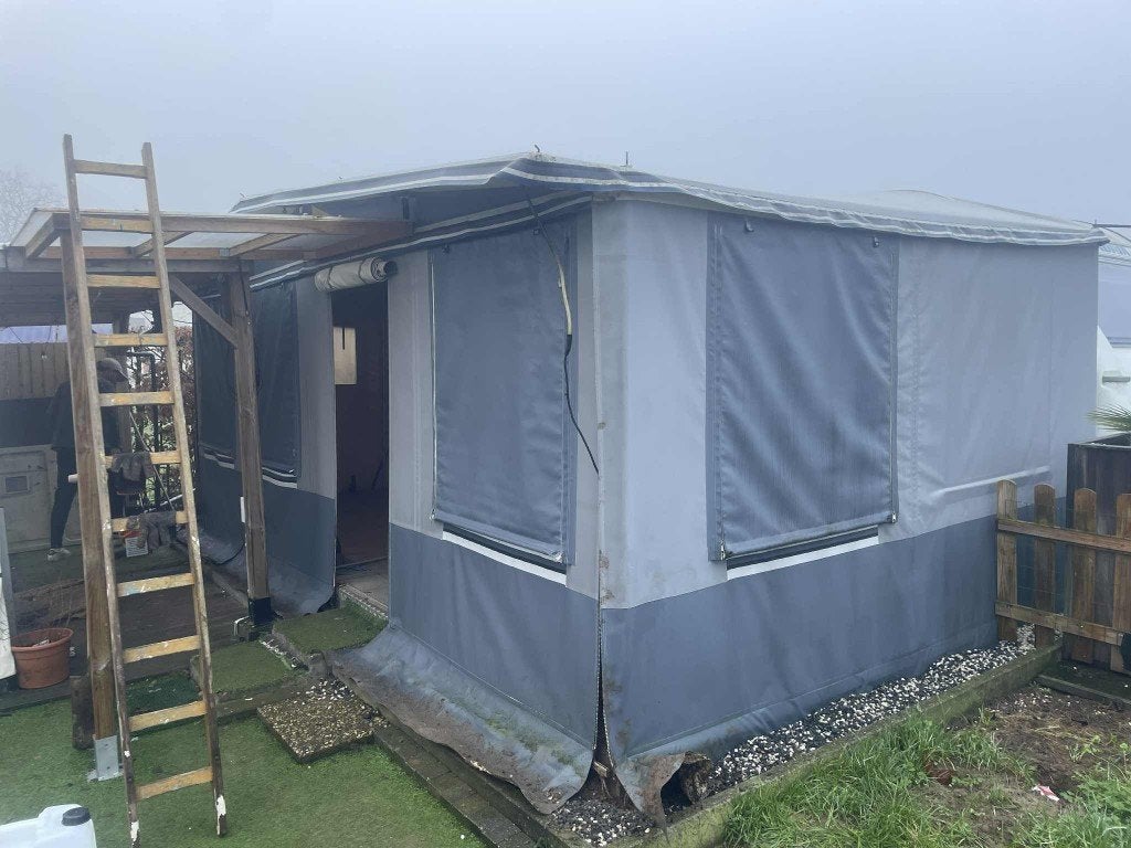 vercovan voortent omloop 12m60 koopje 800 euro, Enlèvement, Utilisé
