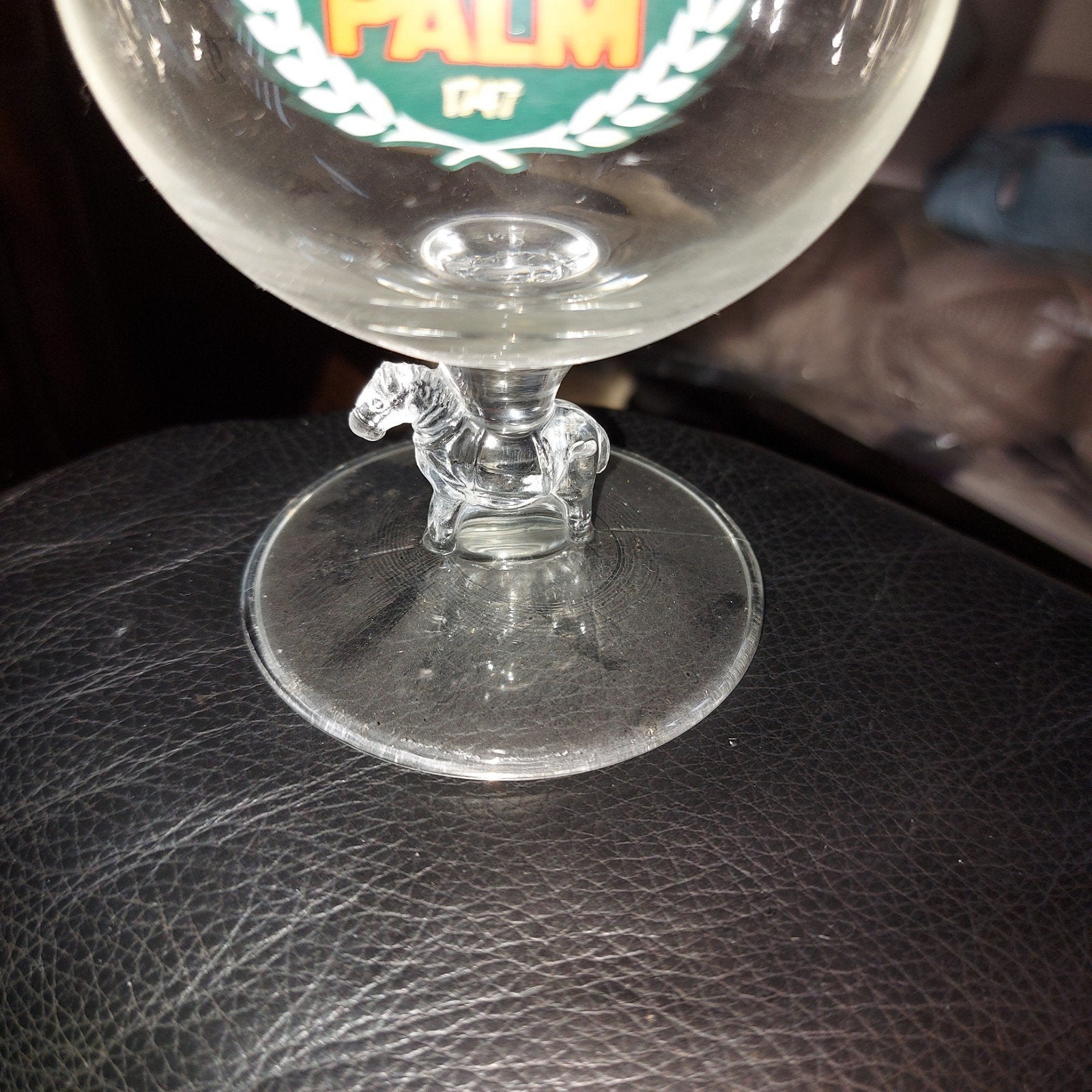 Klein palm glas met paard, Collections, Marques de bière, Enlèvement ou Envoi, Palm