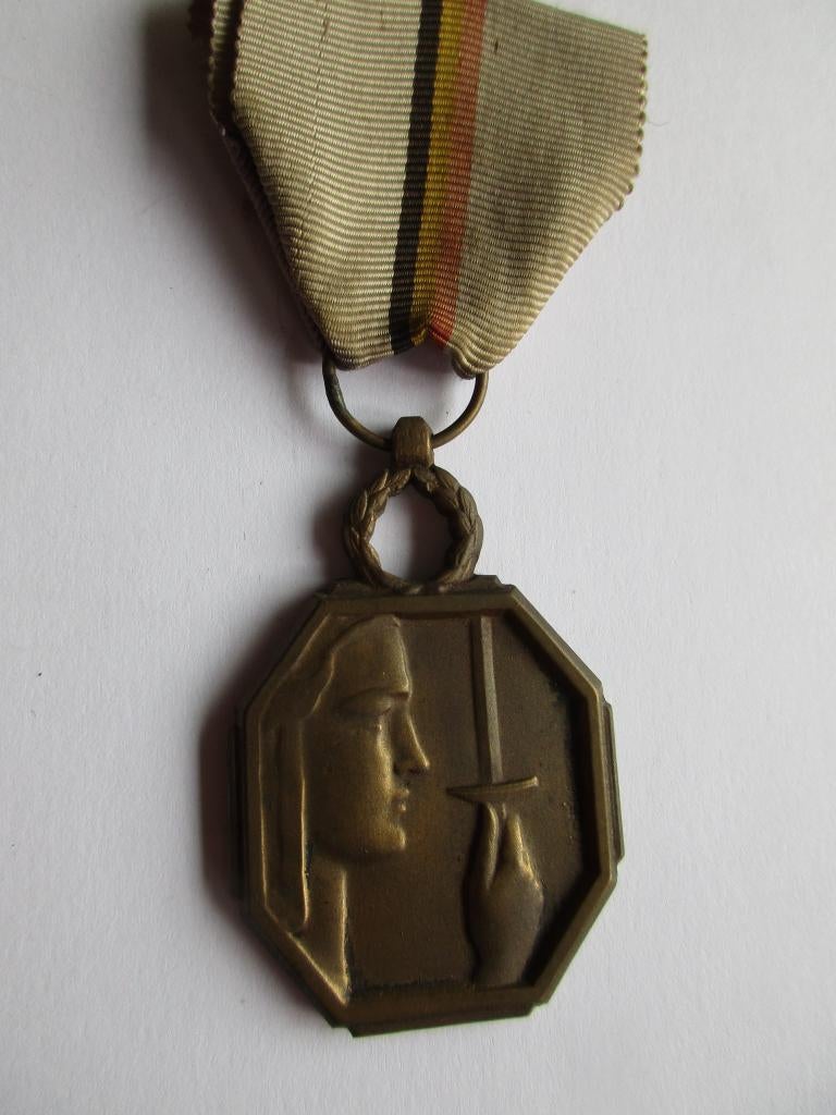 belgische erkentelijkheidsmedaille brons, Ophalen of Verzenden, Brons