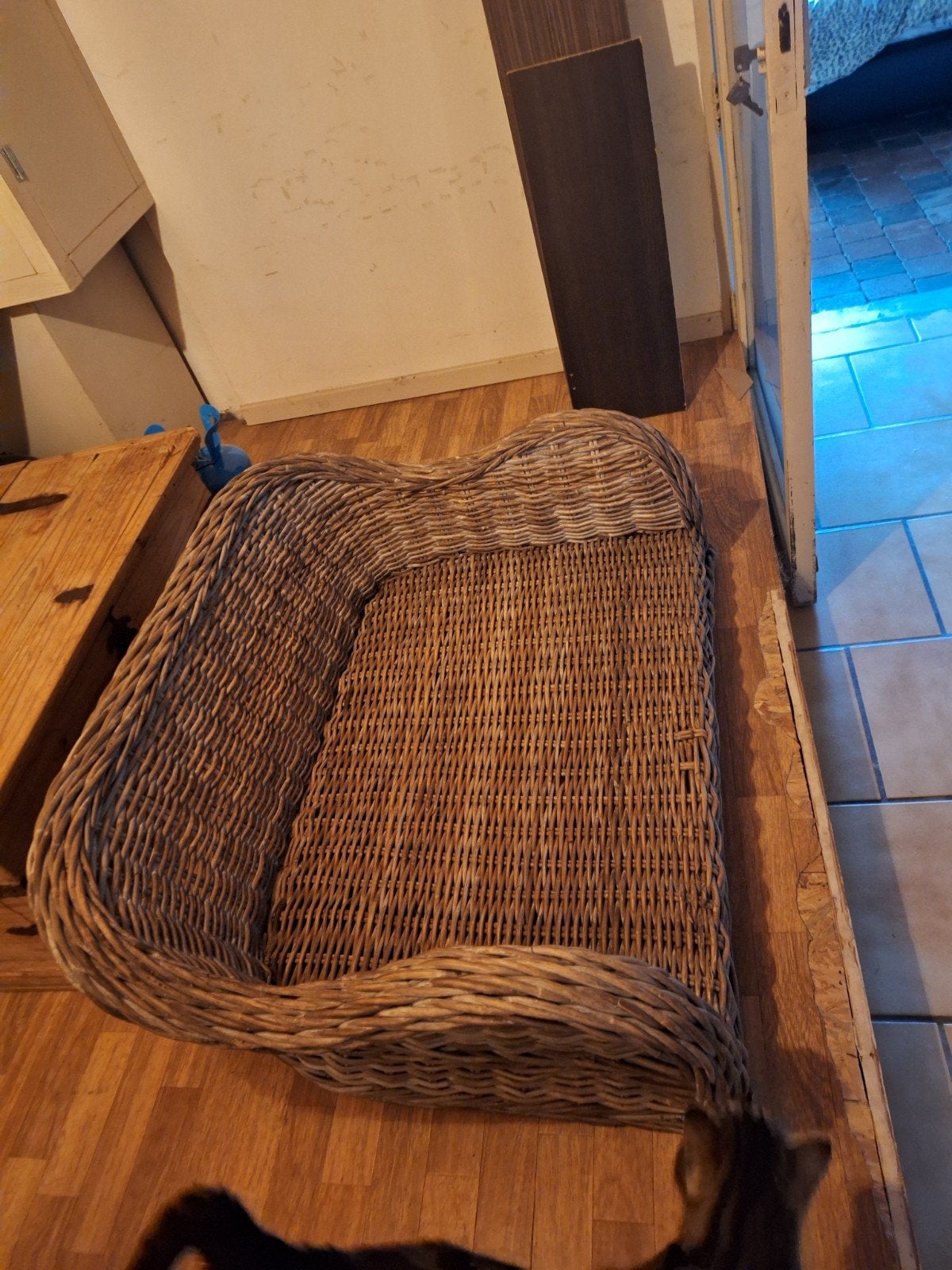 Rieten hondenmand, Dieren en Toebehoren, Hondenmanden, Ophalen