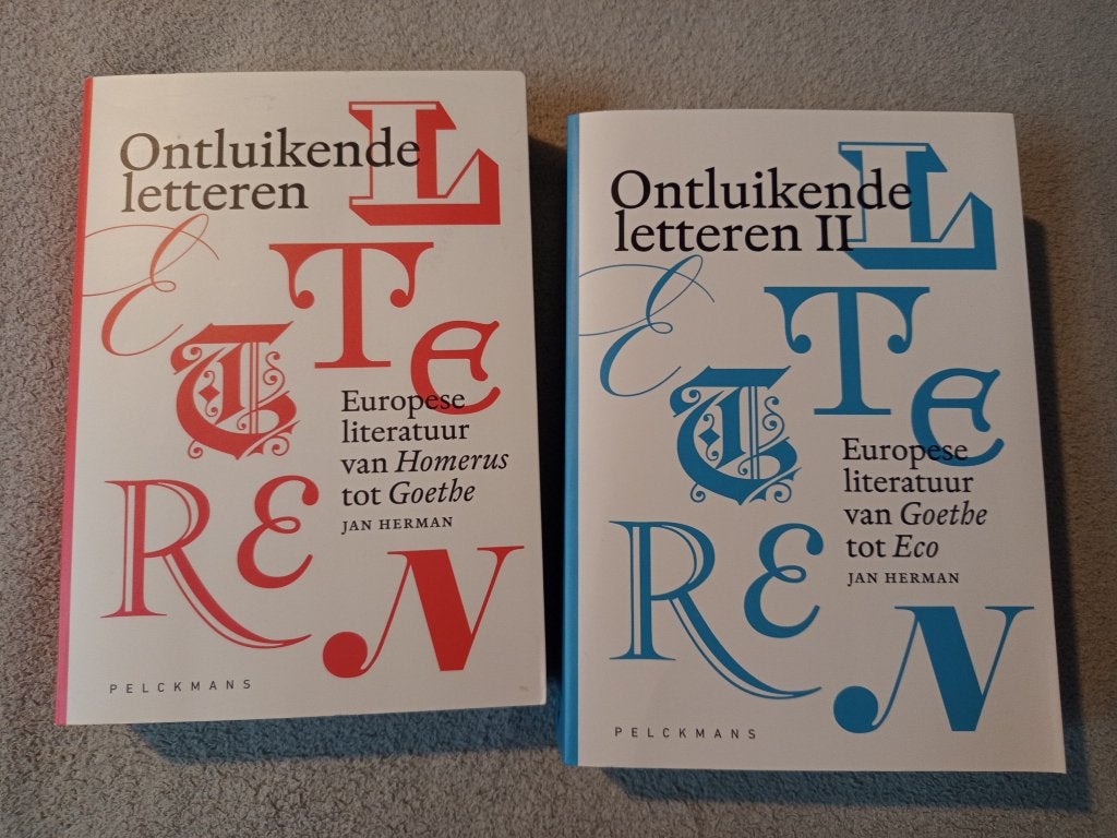 Ontluikende letteren I en II, Boeken, Ophalen, Zo goed als nieuw, Hoger Onderwijs, Jan Herman