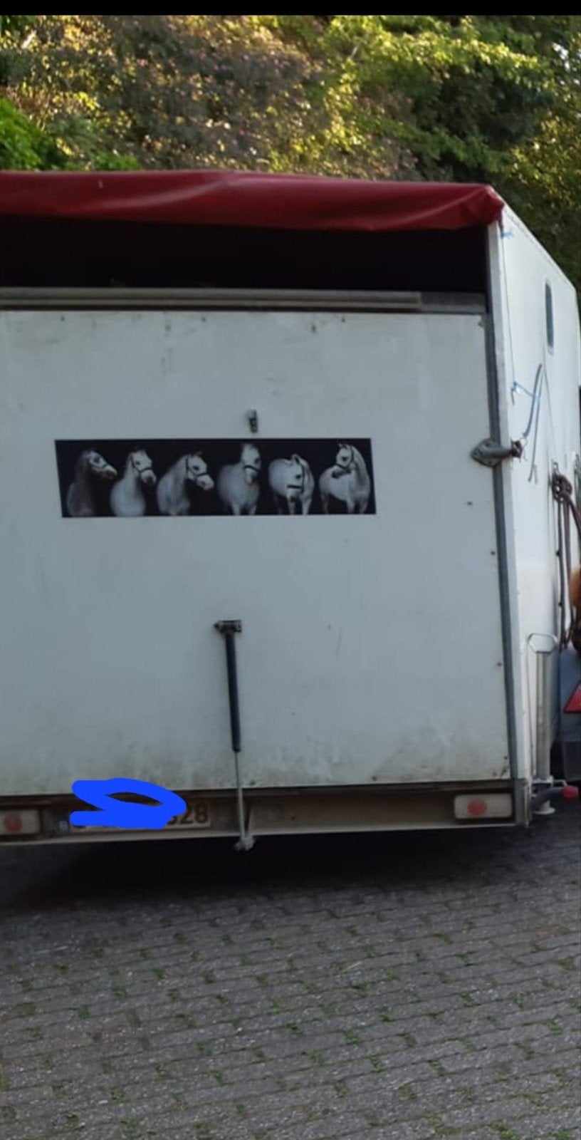 grande remorque fermée!tous les papiers! 1500€, Enlèvement, Utilisé