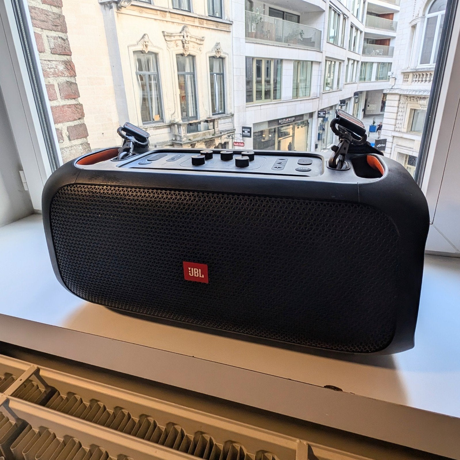 JBL Partybox On the Go, Haut-parleur central, Résistant à la poussière, Comme neuf, Enlèvement ou Envoi