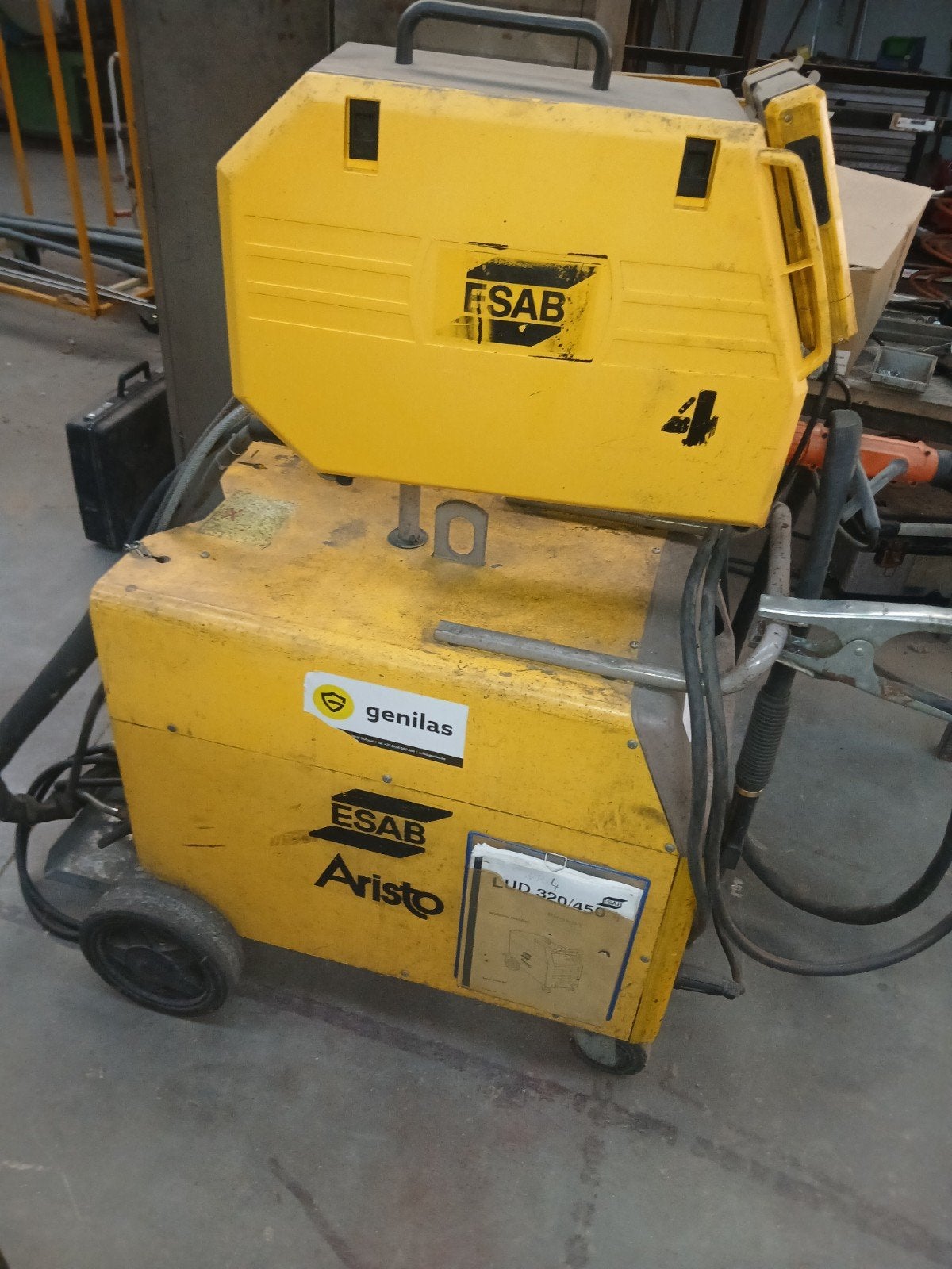 Half automaat Esab Aristo Mek 4C, Ophalen