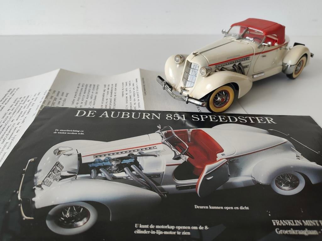 Auburn 851 Franklin Mint, Hobby & Loisirs créatifs, Voitures miniatures | 1:24, Enlèvement, Comme neuf, Voiture, Autres marques