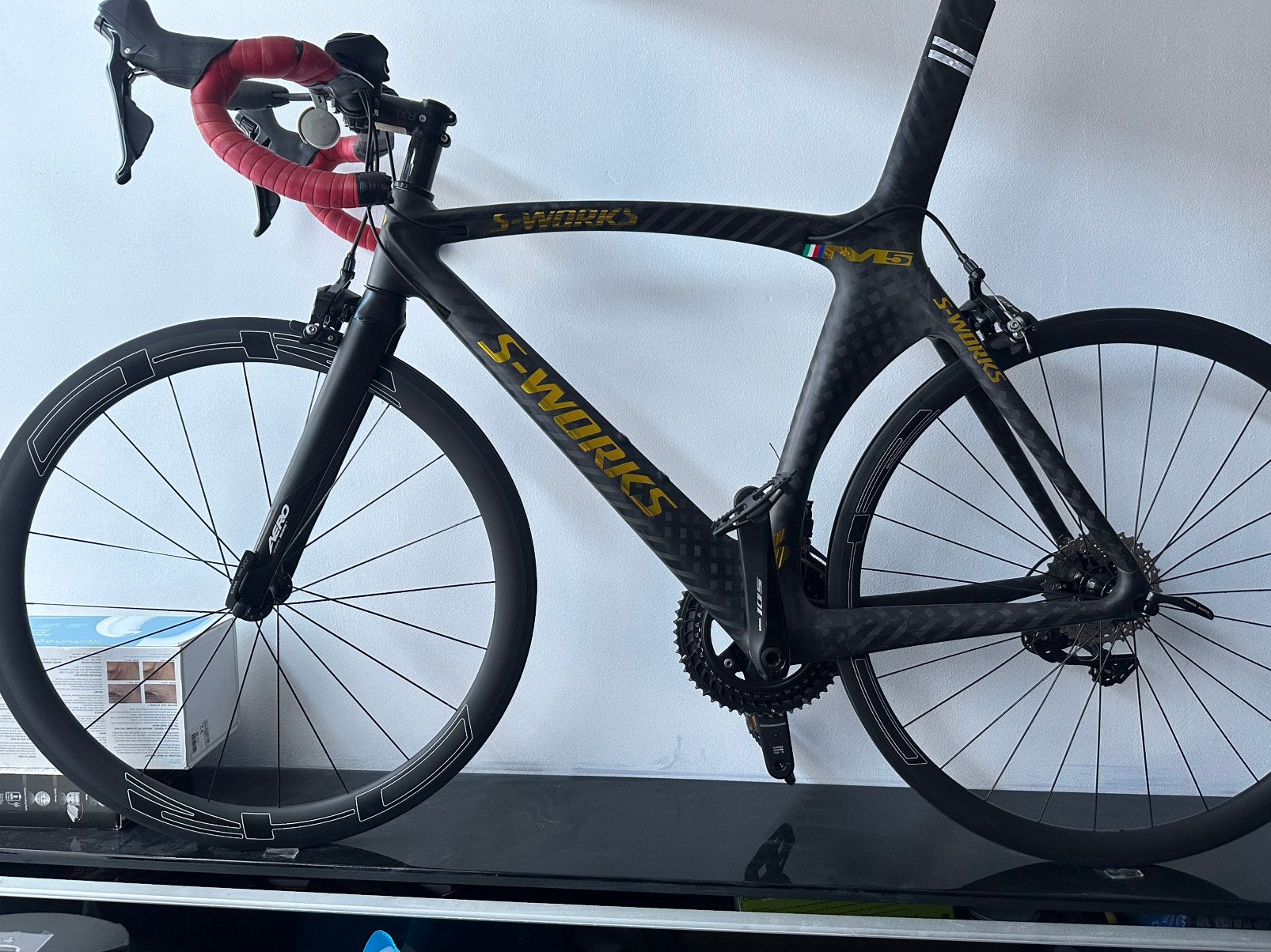 Vélo de route en carbone 6x et pièces, Enlèvement, Comme neuf, Carbone