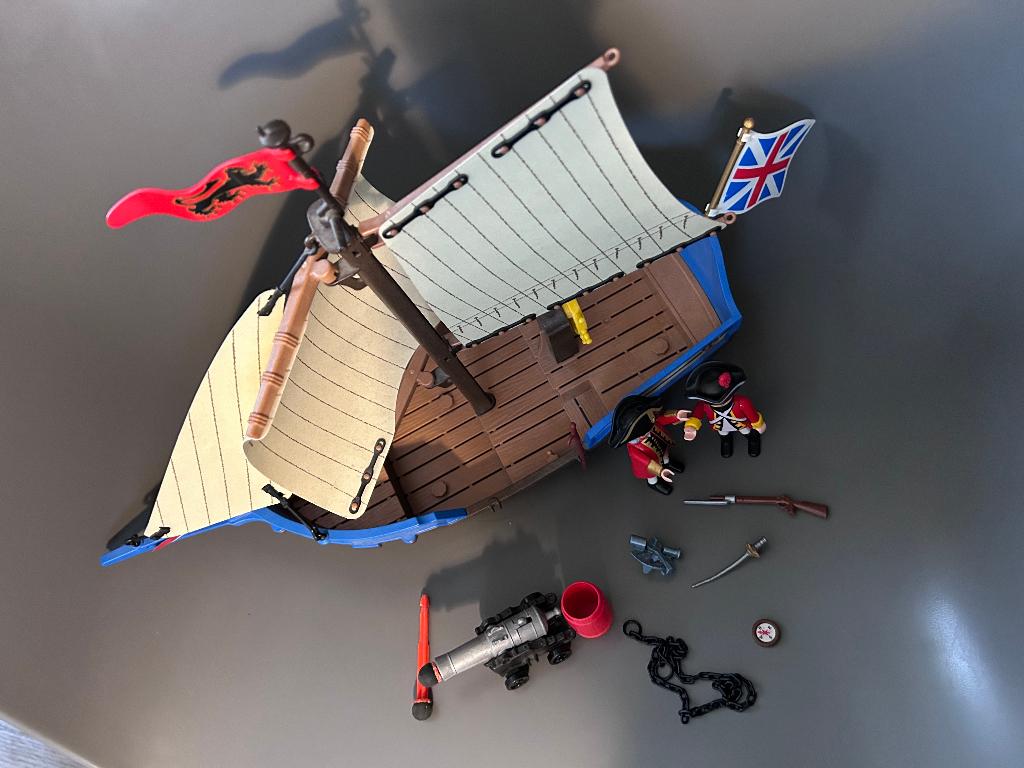 Playmobil 5140 - Navire des soldats britanniques, Enlèvement, Utilisé, Ensemble complet