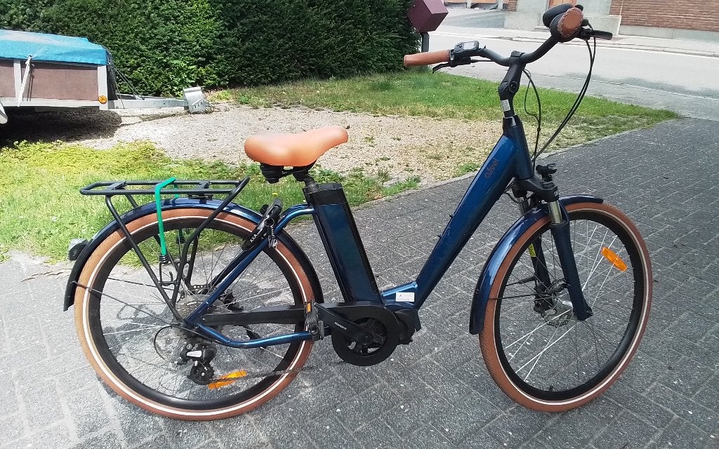 elektrische fiets zo goed als nieuw, Fietsen en Brommers, Elektrische fietsen, Zo goed als nieuw, Minder dan 47 cm, 50 km per accu of meer