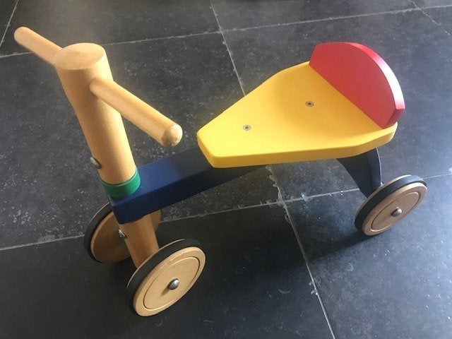 Houten loopfietsje, Enlèvement, Comme neuf, Vélo d'équilibre