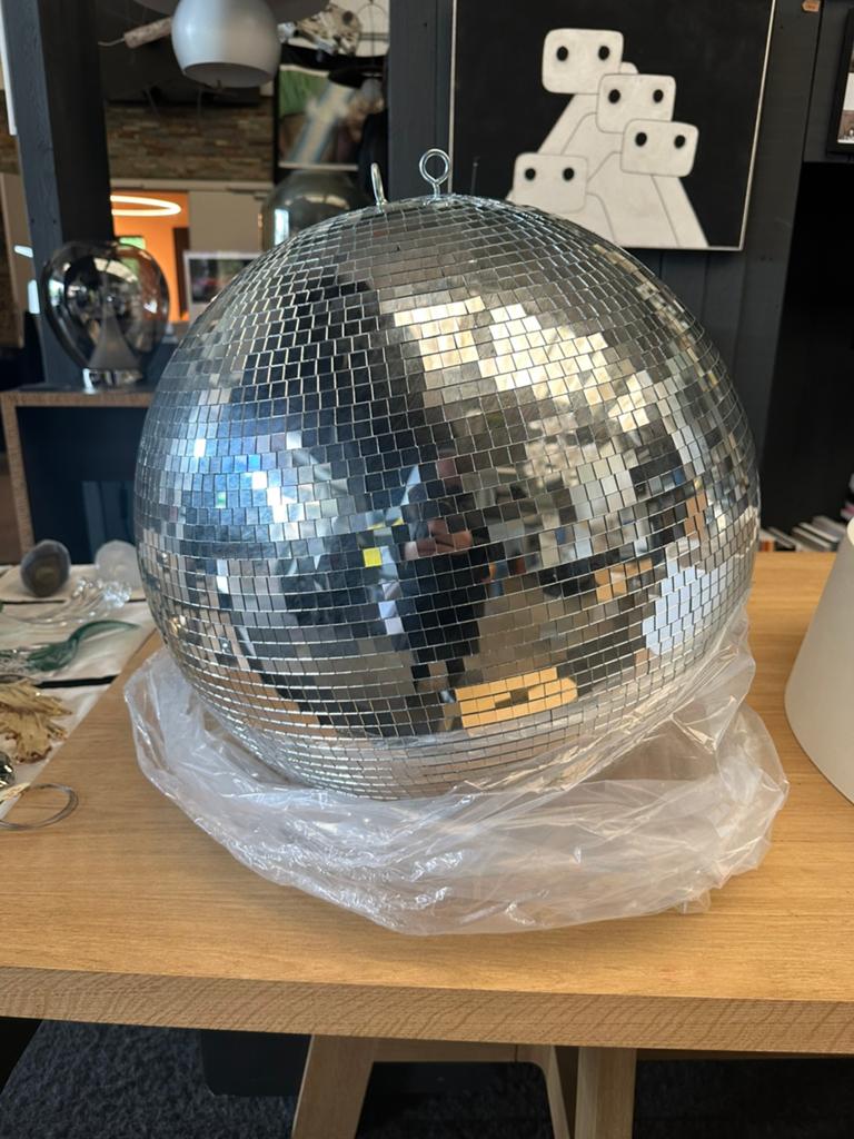GIGANTISCHE SPIEGELBOL 50 CM — NIEUW IN DOOS, Ophalen, Zo goed als nieuw, Discobol